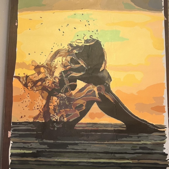 Unframed 20x26 Release into Flow Acrylic Painting 2022 - Picture 2 of 4